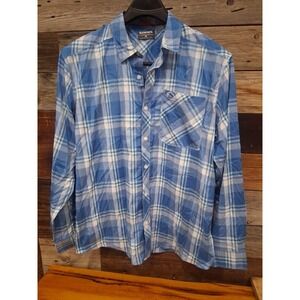 SIMMS Fishing Shirt Mens XL Plaid Long Sleeve Snap Button Outdoor Adventure